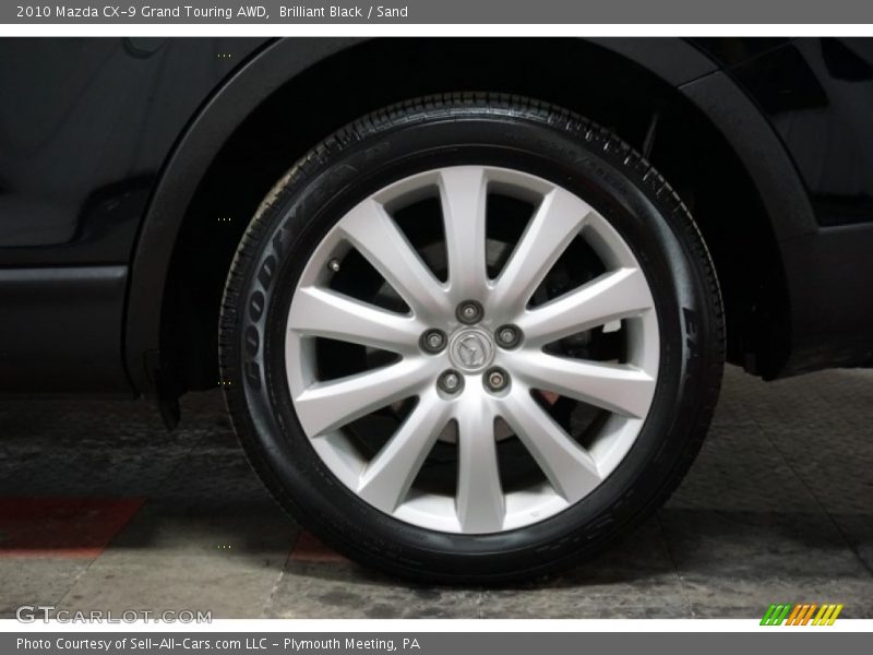 Brilliant Black / Sand 2010 Mazda CX-9 Grand Touring AWD