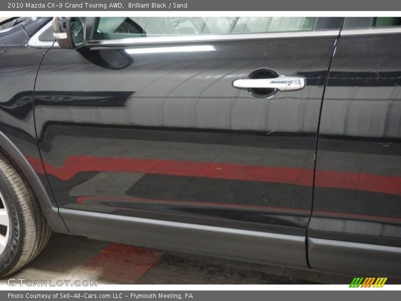 Brilliant Black / Sand 2010 Mazda CX-9 Grand Touring AWD