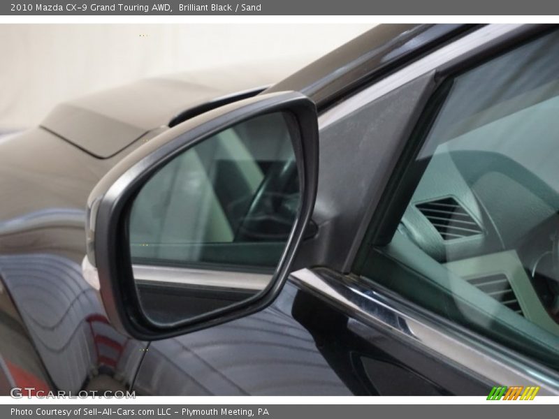 Brilliant Black / Sand 2010 Mazda CX-9 Grand Touring AWD