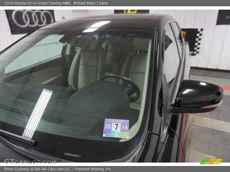 Brilliant Black / Sand 2010 Mazda CX-9 Grand Touring AWD