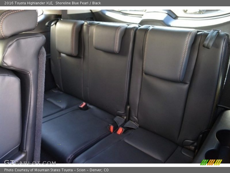 Shoreline Blue Pearl / Black 2016 Toyota Highlander XLE