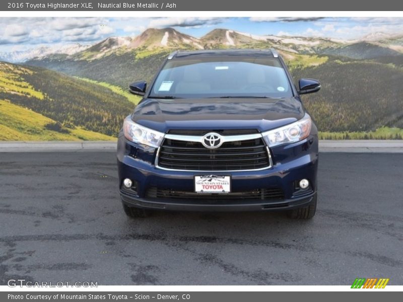 Nautical Blue Metallic / Ash 2016 Toyota Highlander XLE