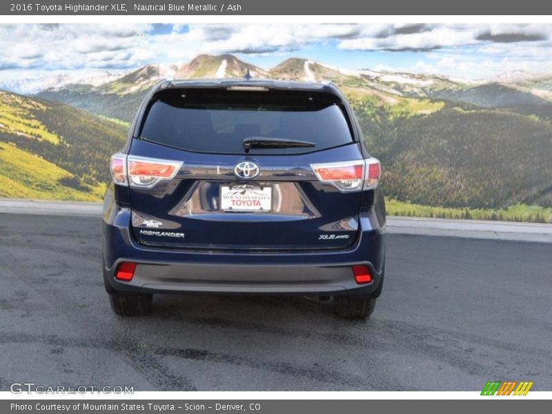 Nautical Blue Metallic / Ash 2016 Toyota Highlander XLE