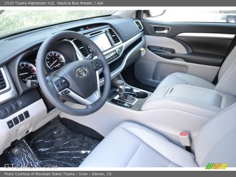 Nautical Blue Metallic / Ash 2016 Toyota Highlander XLE