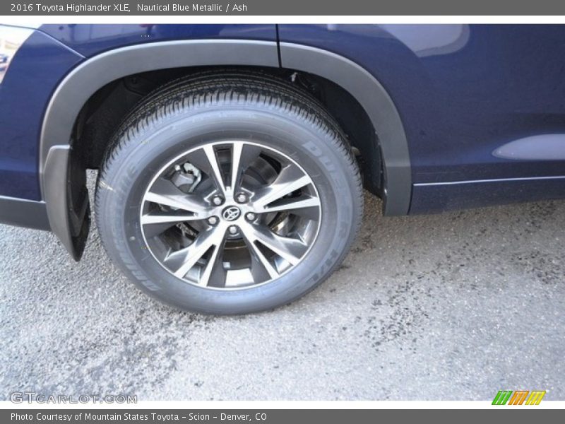 Nautical Blue Metallic / Ash 2016 Toyota Highlander XLE