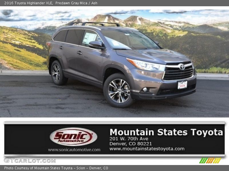 Predawn Gray Mica / Ash 2016 Toyota Highlander XLE