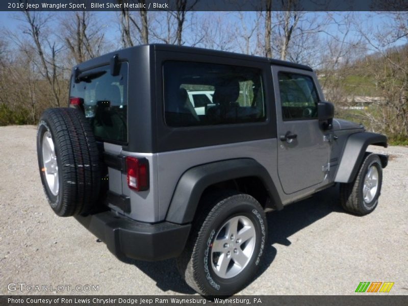 Billet Silver Metallic / Black 2016 Jeep Wrangler Sport