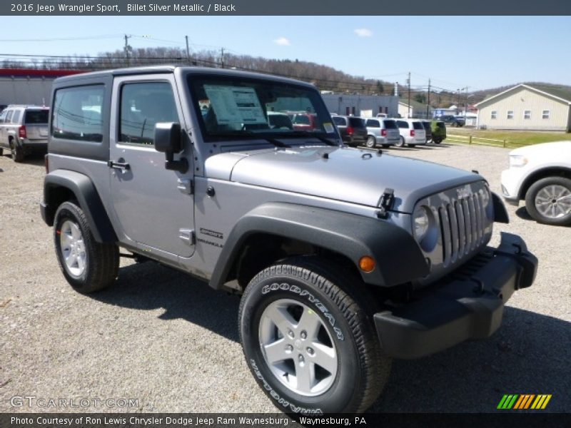 Billet Silver Metallic / Black 2016 Jeep Wrangler Sport