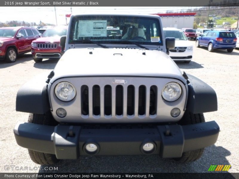 Billet Silver Metallic / Black 2016 Jeep Wrangler Sport