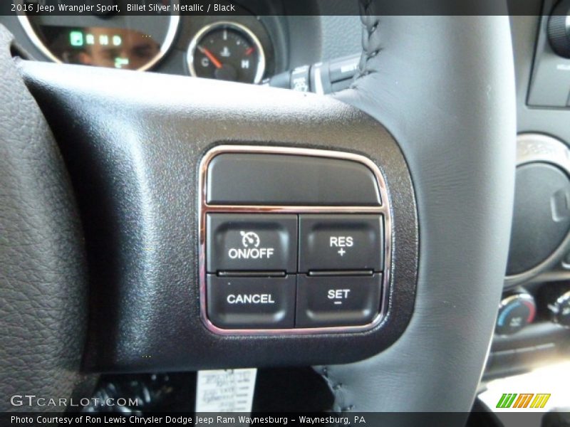 Billet Silver Metallic / Black 2016 Jeep Wrangler Sport