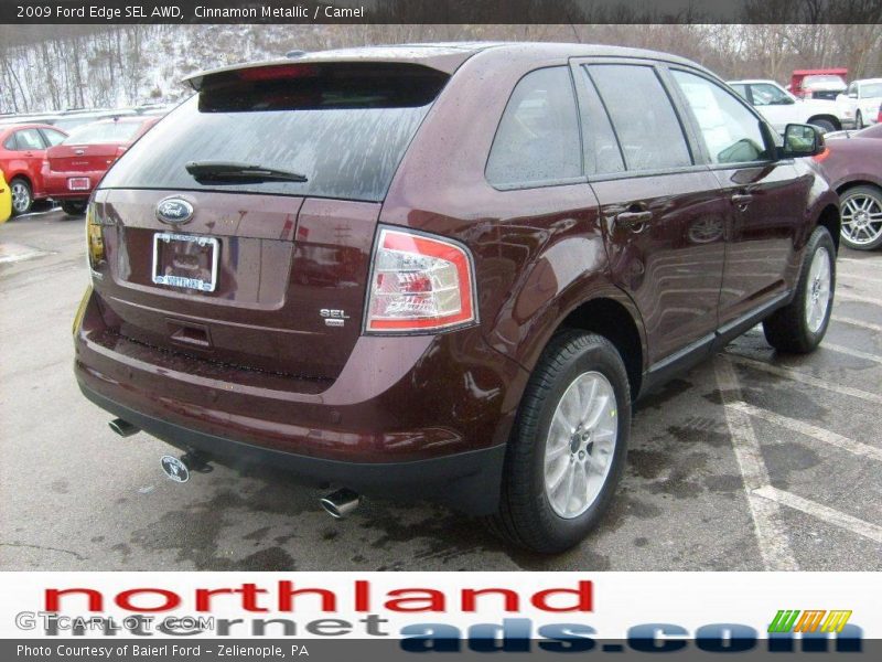 Cinnamon Metallic / Camel 2009 Ford Edge SEL AWD