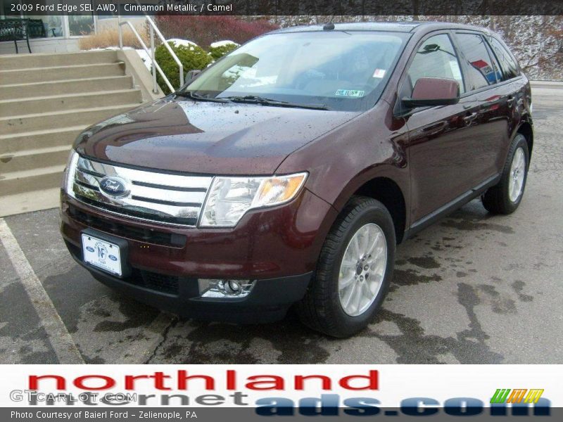 Cinnamon Metallic / Camel 2009 Ford Edge SEL AWD