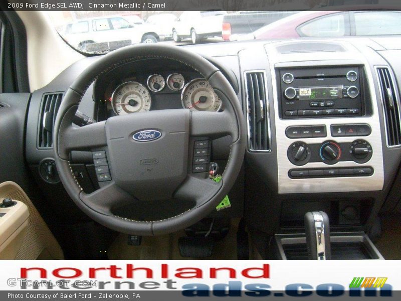 Cinnamon Metallic / Camel 2009 Ford Edge SEL AWD