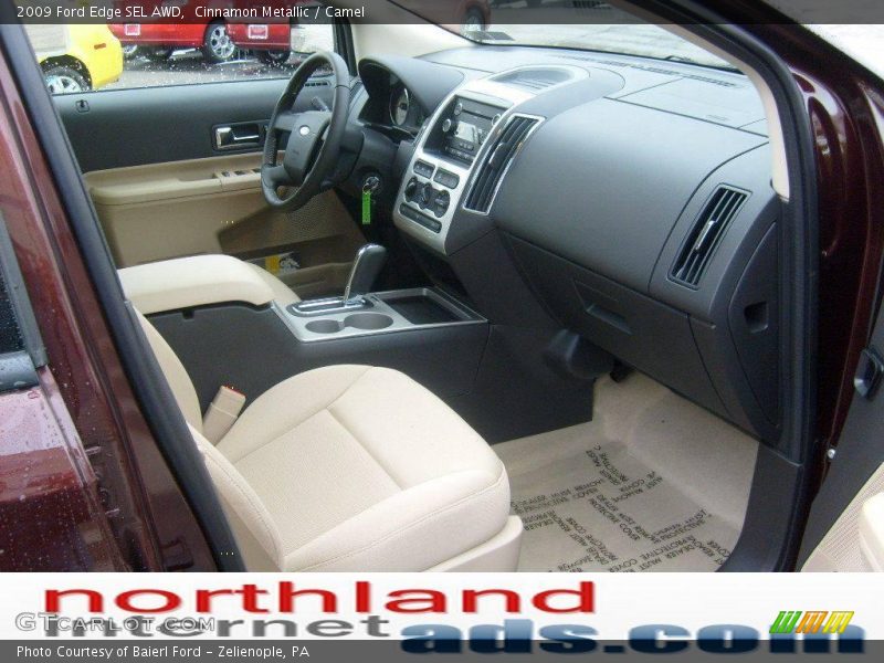 Cinnamon Metallic / Camel 2009 Ford Edge SEL AWD