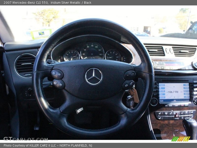 Iridium Silver Metallic / Black 2007 Mercedes-Benz CLS 550