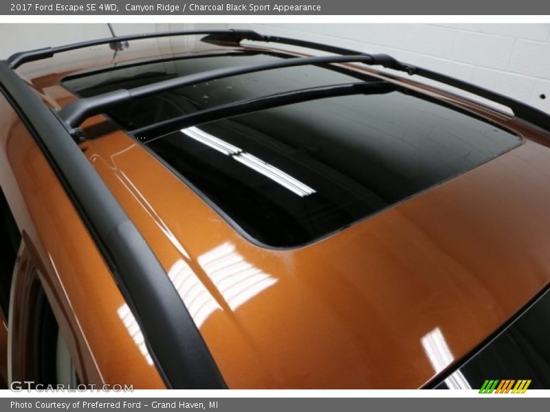 Canyon Ridge / Charcoal Black Sport Appearance 2017 Ford Escape SE 4WD