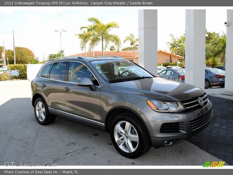 Canyon Gray Metallic / Saddle Brown 2013 Volkswagen Touareg VR6 FSI Lux 4XMotion