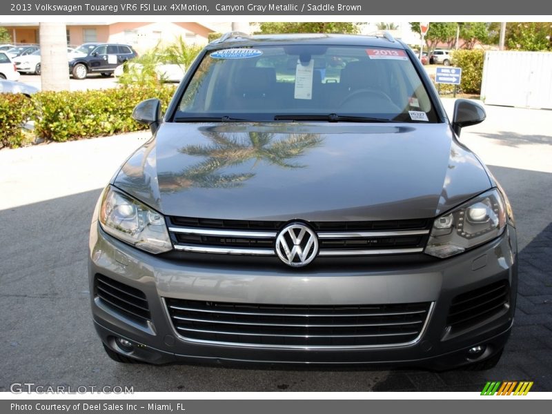 Canyon Gray Metallic / Saddle Brown 2013 Volkswagen Touareg VR6 FSI Lux 4XMotion