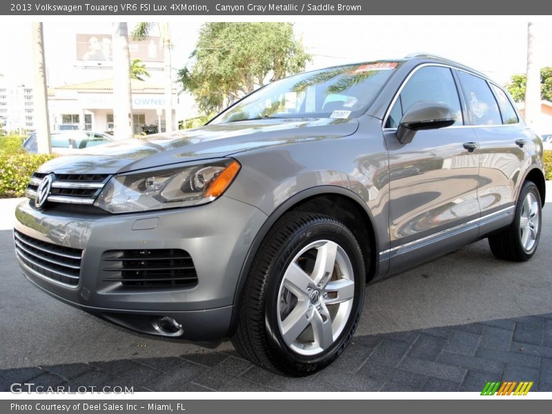 Canyon Gray Metallic / Saddle Brown 2013 Volkswagen Touareg VR6 FSI Lux 4XMotion