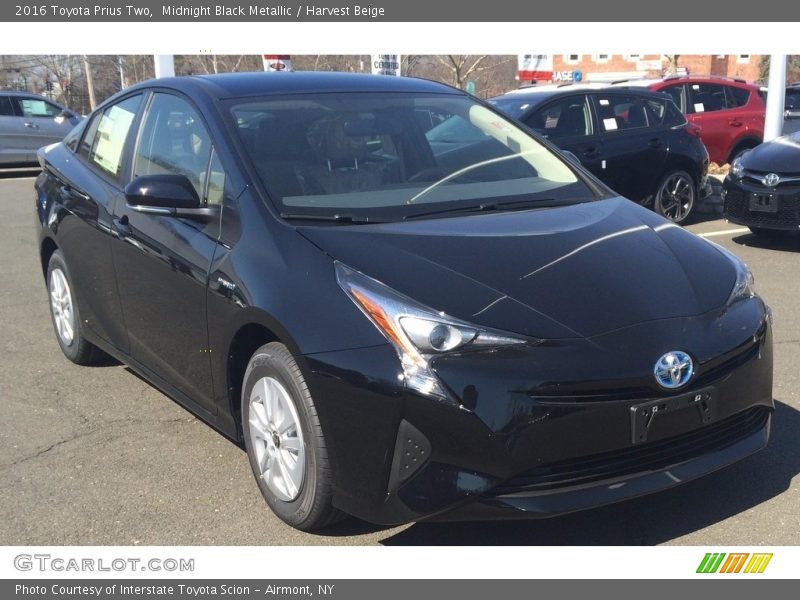 Midnight Black Metallic / Harvest Beige 2016 Toyota Prius Two