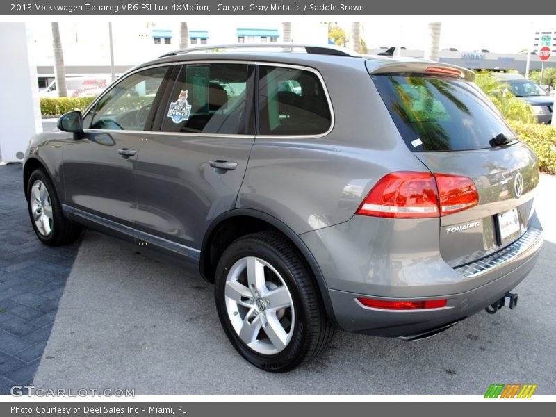 Canyon Gray Metallic / Saddle Brown 2013 Volkswagen Touareg VR6 FSI Lux 4XMotion