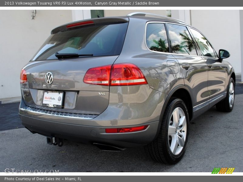 Canyon Gray Metallic / Saddle Brown 2013 Volkswagen Touareg VR6 FSI Lux 4XMotion