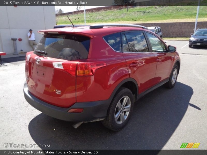 Barcelona Red Metallic / Black 2015 Toyota RAV4 XLE