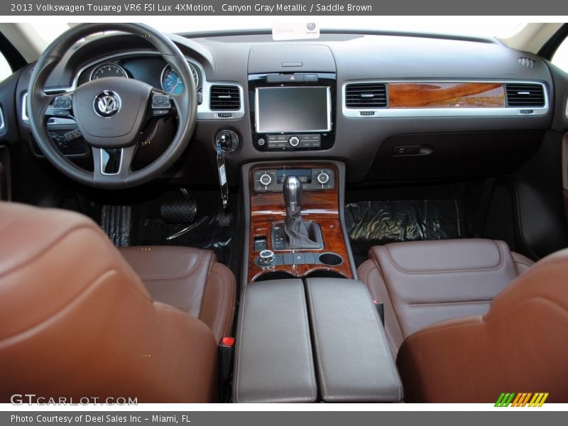 Canyon Gray Metallic / Saddle Brown 2013 Volkswagen Touareg VR6 FSI Lux 4XMotion