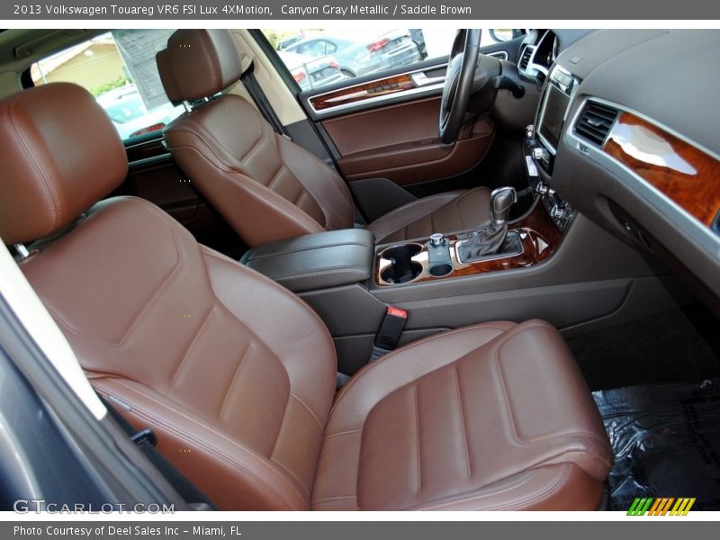 Canyon Gray Metallic / Saddle Brown 2013 Volkswagen Touareg VR6 FSI Lux 4XMotion