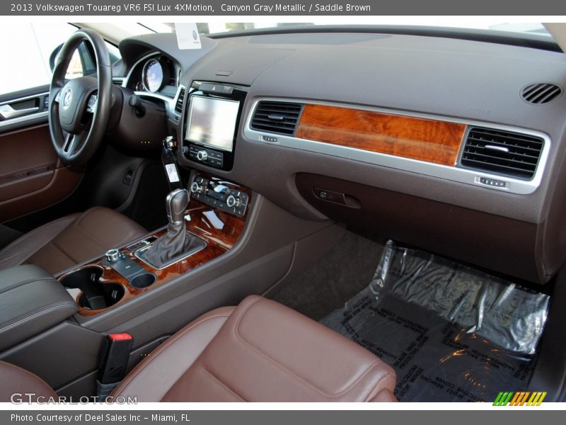 Canyon Gray Metallic / Saddle Brown 2013 Volkswagen Touareg VR6 FSI Lux 4XMotion