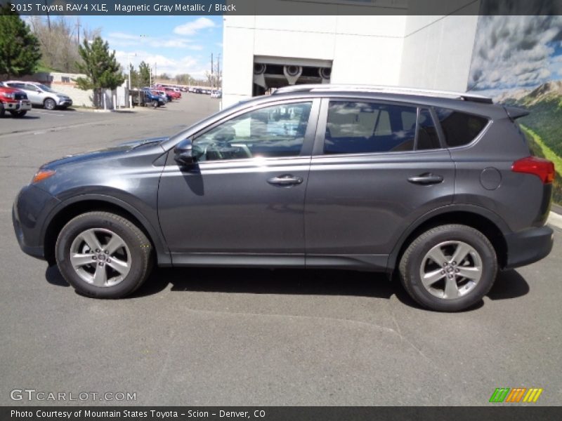 Magnetic Gray Metallic / Black 2015 Toyota RAV4 XLE