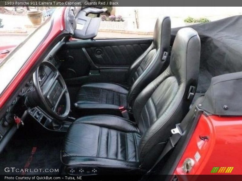 Front Seat of 1989 911 Carrera Turbo Cabriolet