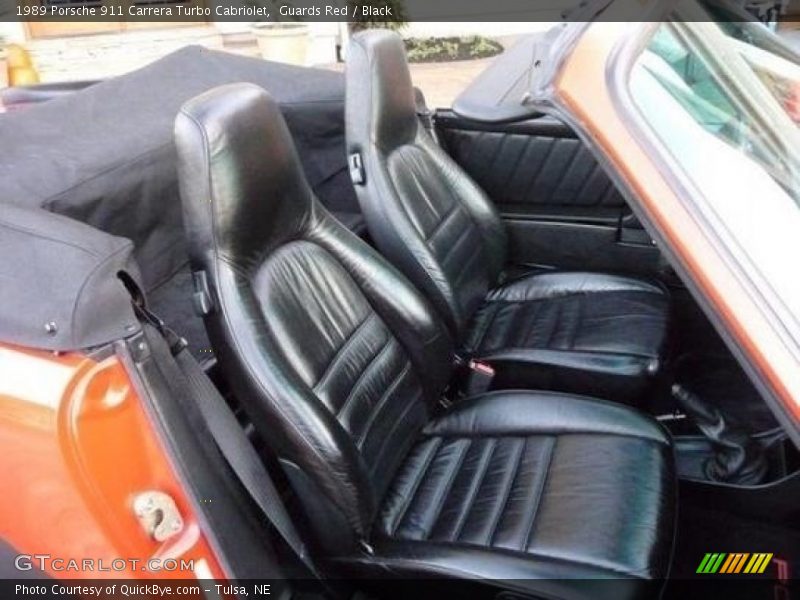 Guards Red / Black 1989 Porsche 911 Carrera Turbo Cabriolet