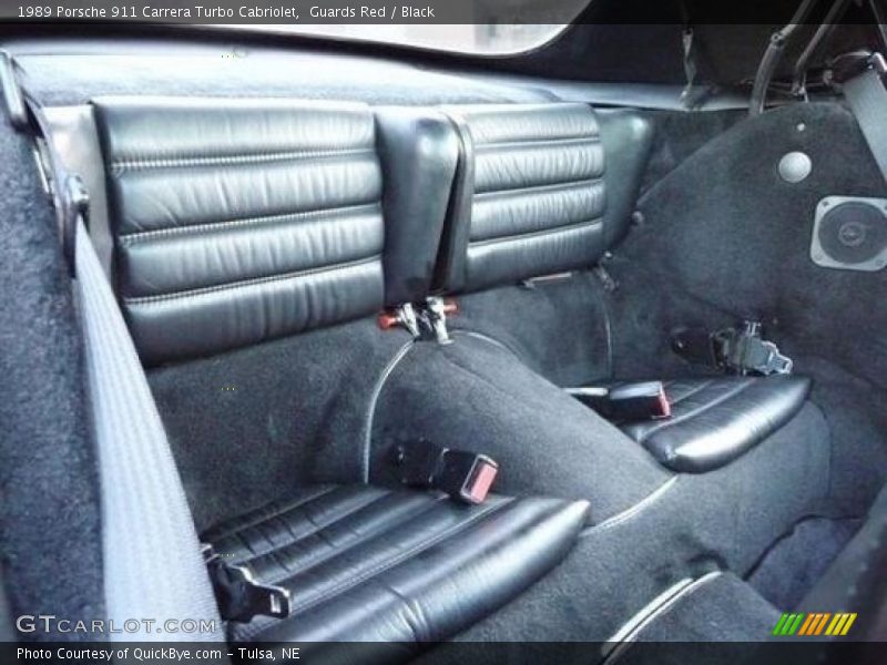 Rear Seat of 1989 911 Carrera Turbo Cabriolet