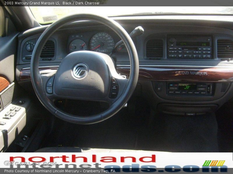 Black / Dark Charcoal 2003 Mercury Grand Marquis LS