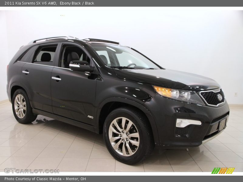 Ebony Black / Black 2011 Kia Sorento SX V6 AWD