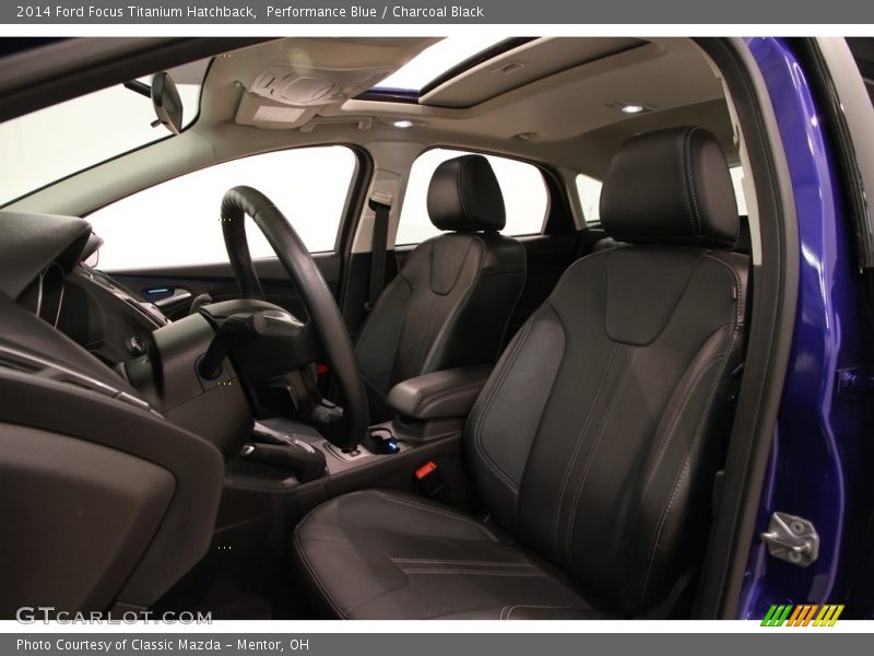 Performance Blue / Charcoal Black 2014 Ford Focus Titanium Hatchback