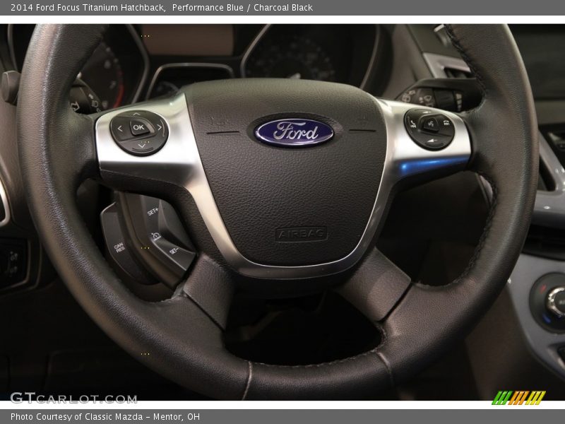 Performance Blue / Charcoal Black 2014 Ford Focus Titanium Hatchback