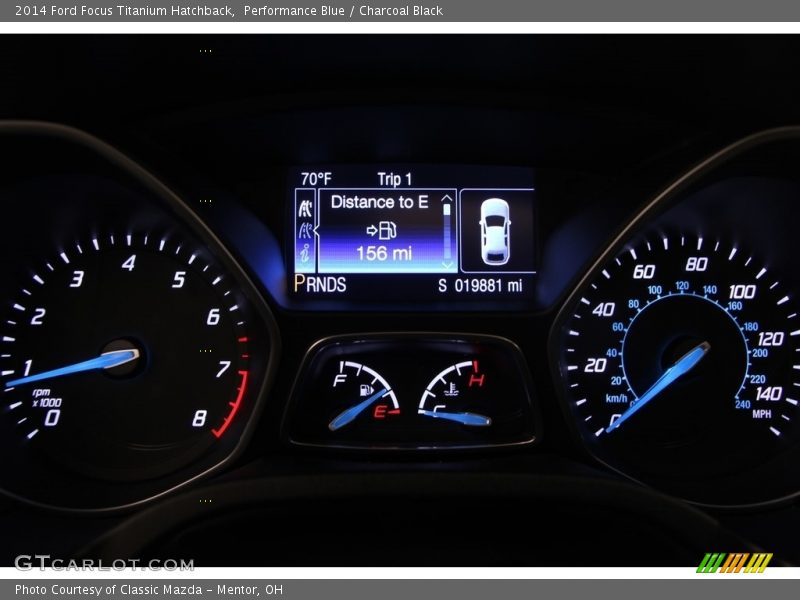 Performance Blue / Charcoal Black 2014 Ford Focus Titanium Hatchback
