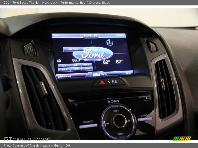 Performance Blue / Charcoal Black 2014 Ford Focus Titanium Hatchback