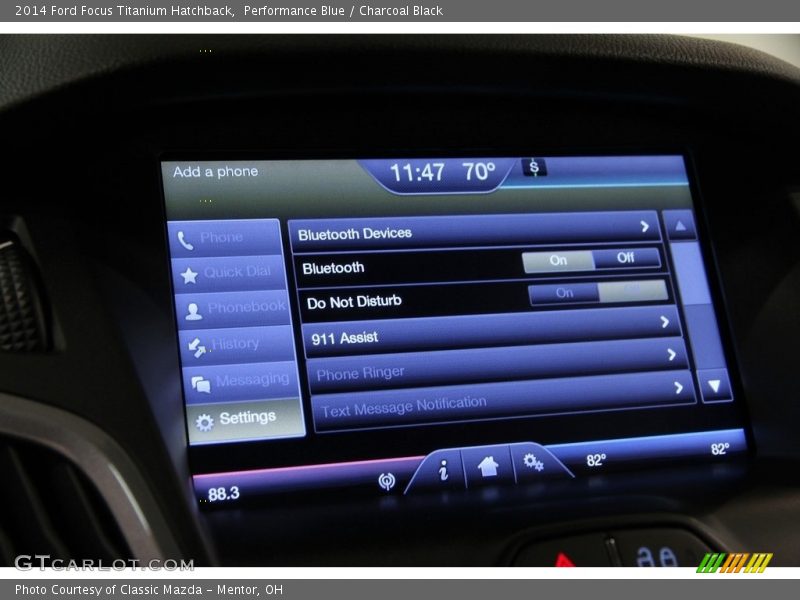 Performance Blue / Charcoal Black 2014 Ford Focus Titanium Hatchback