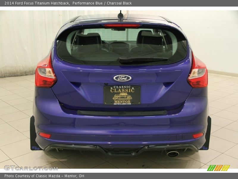 Performance Blue / Charcoal Black 2014 Ford Focus Titanium Hatchback