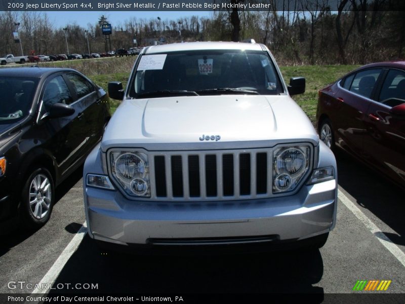 Bright Silver Metallic / Pastel Pebble Beige Mckinley Leather 2009 Jeep Liberty Sport 4x4