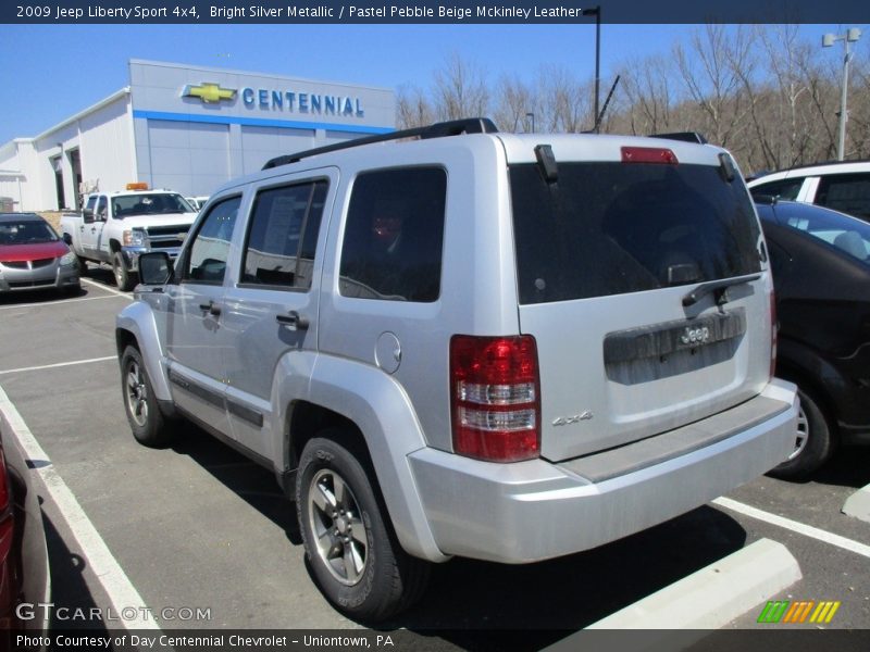 Bright Silver Metallic / Pastel Pebble Beige Mckinley Leather 2009 Jeep Liberty Sport 4x4