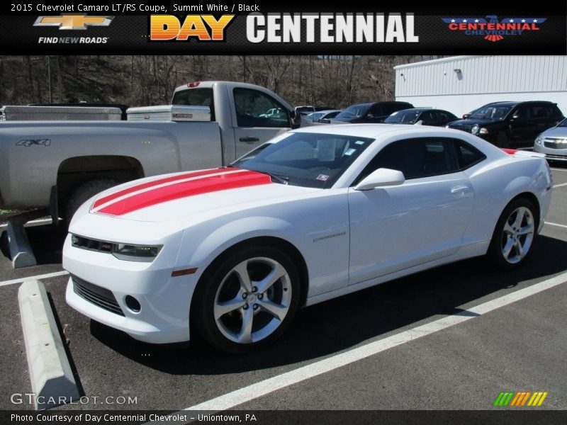 Summit White / Black 2015 Chevrolet Camaro LT/RS Coupe