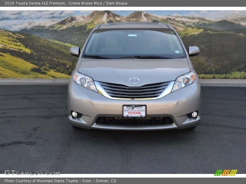 Creme Brulee Mica / Dark Bisque 2016 Toyota Sienna XLE Premium