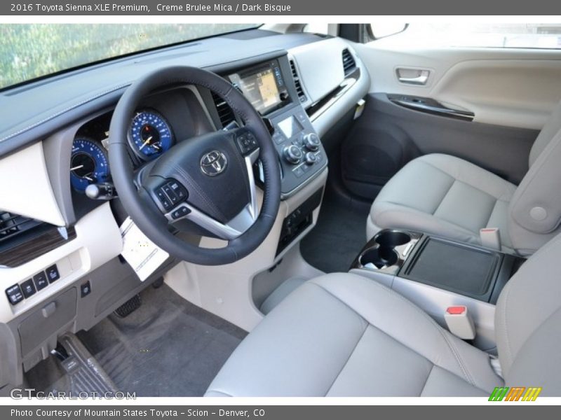 Creme Brulee Mica / Dark Bisque 2016 Toyota Sienna XLE Premium