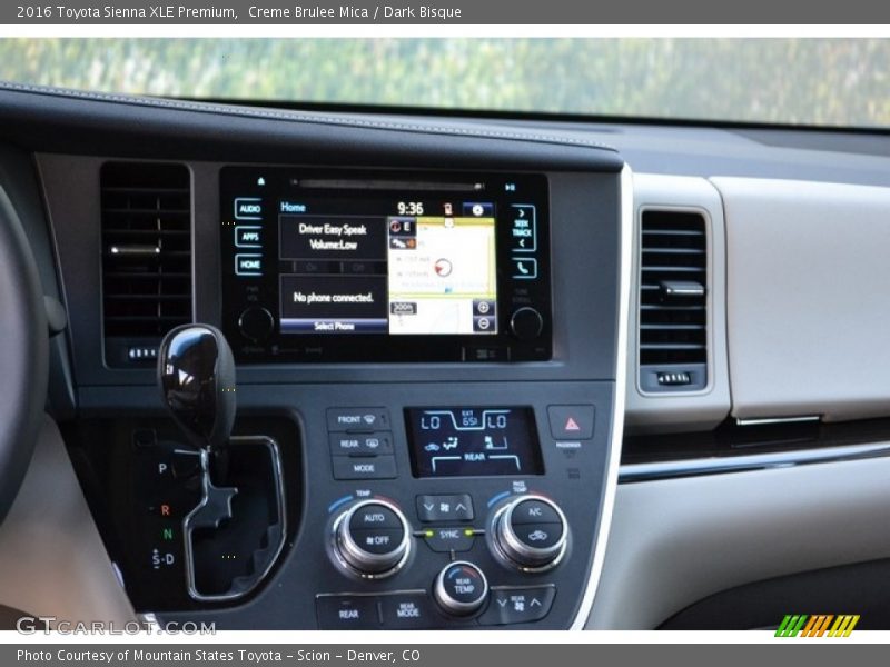 Creme Brulee Mica / Dark Bisque 2016 Toyota Sienna XLE Premium