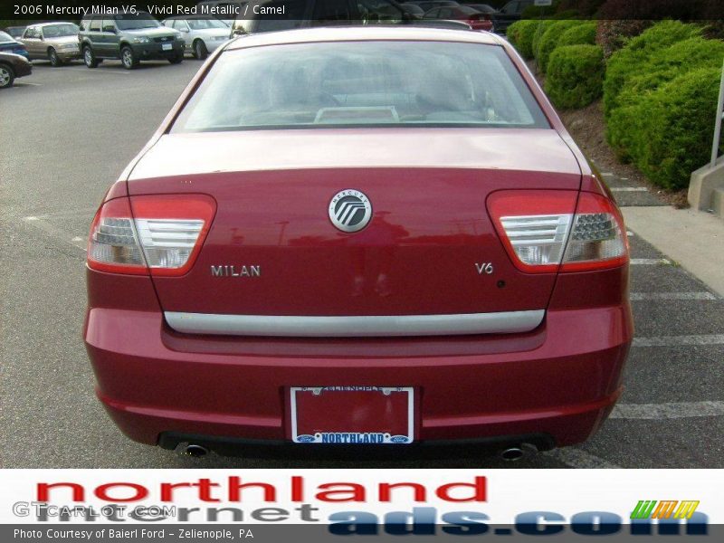 Vivid Red Metallic / Camel 2006 Mercury Milan V6