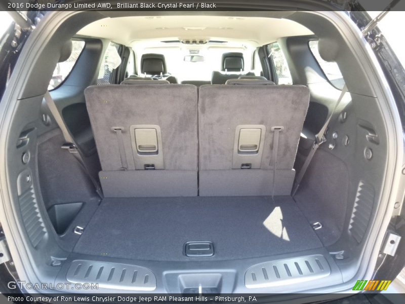 Brilliant Black Crystal Pearl / Black 2016 Dodge Durango Limited AWD